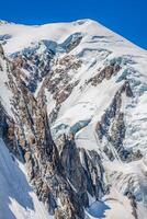 mont blanc massiccio nel il francese Alpi, Chamonix mont blanc foto