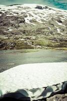 montagna scenario nel jotunheimen nazionale parco nel Norvegia foto