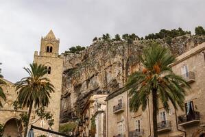 medievale norman cattedrale-basilica di Cefalù,Sicilia,Italia foto