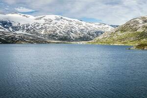 montagna scenario nel jotunheimen nazionale parco nel Norvegia foto