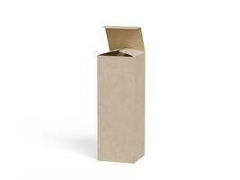 scatola confezione bianca sfondo cartone carta con realistico struttura foto