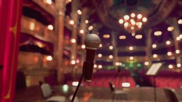 glorioso Teatro in mostra grandioso d'oro decorazioni foto