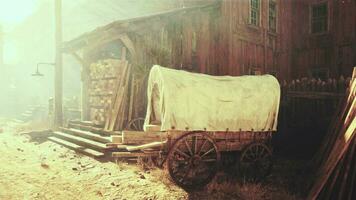 vecchio selvaggio ovest deserto cowboy cittadina foto