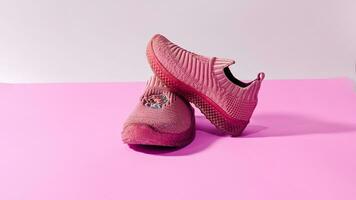 carino rosa figli di scarpe foto