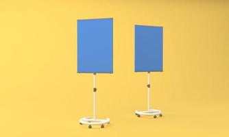 cartellone pubblicitario esterno vuoto un design mockup stand foto