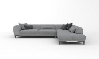 divano vista mobili 3d rendering