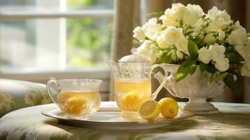 ai generato Salute salutare tè bevanda antiossidante ai generato foto