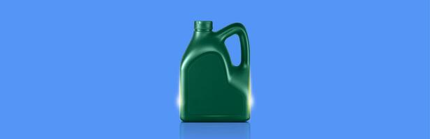 contenitori di lubrificante olio o il motore olio su blu sfondo foto