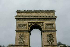 il arco de triomphe nel Parigi foto