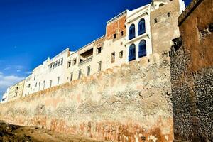 il parete di il vecchio città di Marocco foto