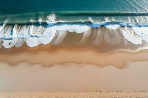 ai generato copia spazio tropicale spiaggia paesaggio ai generativo foto