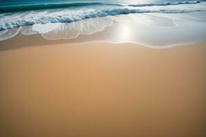 ai generato copia spazio tropicale spiaggia paesaggio ai generativo foto