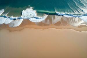 ai generato copia spazio tropicale spiaggia paesaggio ai generativo foto