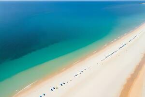 ai generato copia spazio tropicale spiaggia paesaggio ai generativo foto