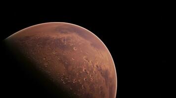 orbitante pianeta Marte nel in profondità spazio foto
