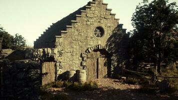 un vecchio abbandonato azienda agricola Villetta su bodmin brughiera nel Cornovaglia - Vintage ▾ effetto foto