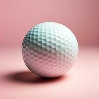 ai generato golf palla isolato su un' leggero sfondo, sport di aristocratici - ai generato Immagine foto