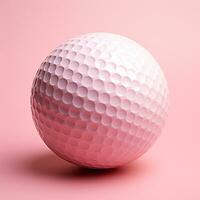 ai generato golf palla isolato su un' leggero sfondo, sport di aristocratici - ai generato Immagine foto