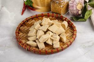 vegano cucina - biologico tofu formaggio foto