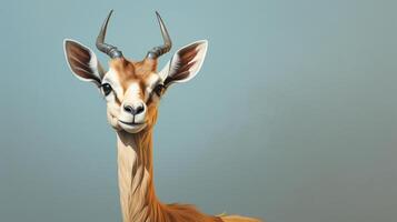 ai generato Gerenuk natura animale sfondo sfondo foto