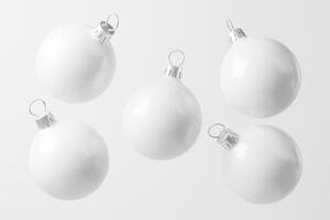 Natale palla bianca vuoto Opaco 3d interpretazione modello foto