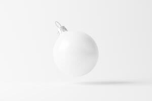 Natale palla bianca vuoto Opaco 3d interpretazione modello foto