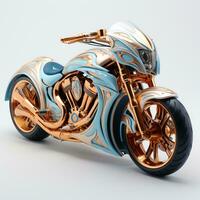 ai generato 3d modello di motocicletta foto