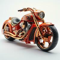 ai generato 3d modello di motocicletta foto