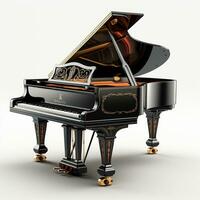 ai generato 3d modello di pianoforte foto