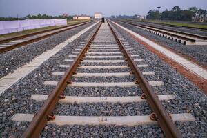 bhanga ferrovia giunzione traccia nel bangladesh foto