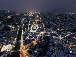 vista aerea della città foto