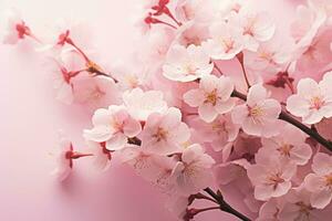 ai generato fresco primavera giardinaggio fiore bellezza stagione fiorire sakura bianca flora natura rosa foto
