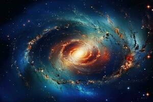 ai generato nebulosa astratto leggero cosmo telescopio celeste pianeta spazio plasma notte sfondo foto