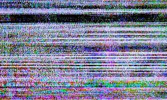 sfondo della linea di scansione artistica glitch. monitor della linea di scansione tv per il vecchio concetto di tecnologia. vecchi punti di linea del monitor danneggiati per il design estetico. foto