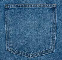 indietro tasca di blu jeans foto