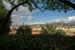 foto con il panorama di il medievale città di Firenze nel il regione di Toscana, Italia