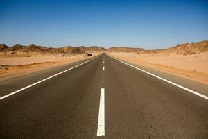 paesaggio di sahara deserto nel Egitto. concettuale per libertà, godendo il viaggio. foto