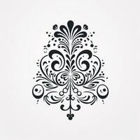 ai generato Visualizza di un' fiore ornamento design foto