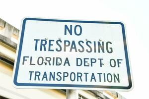 Florida Dipartimento di mezzi di trasporto segni foto