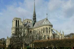 il Cattedrale di notre dama nel Parigi foto