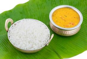 indiano tradizionale cucina dal friggere o riso anche conoscere come dal chawal foto