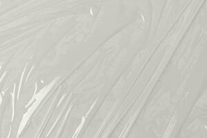 plastica trasparente cellofan Borsa su bianca sfondo. bianca plastica film avvolgere struttura sfondo. bianca plastica Borsa struttura foto