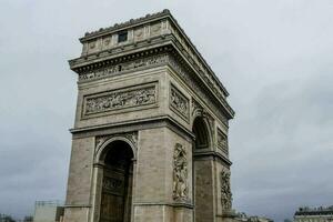 il arco de triomphe nel Parigi foto