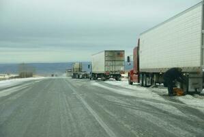 camion fermare per rimuovere Catene foto