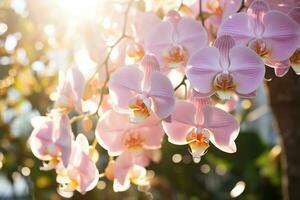 ai generato all'aperto fiore sfondo foto