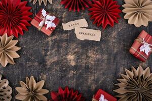 scandinavo stile Natale carta decorazione foto