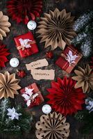 scandinavo stile Natale carta decorazione foto