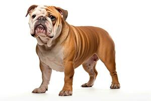 ai generato bulldog realistico illustrazione foto