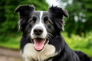 ai generato realistico confine collie clipart foto