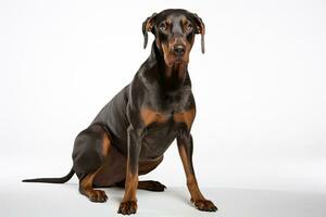 ai generato doberman guardia cane clipart foto